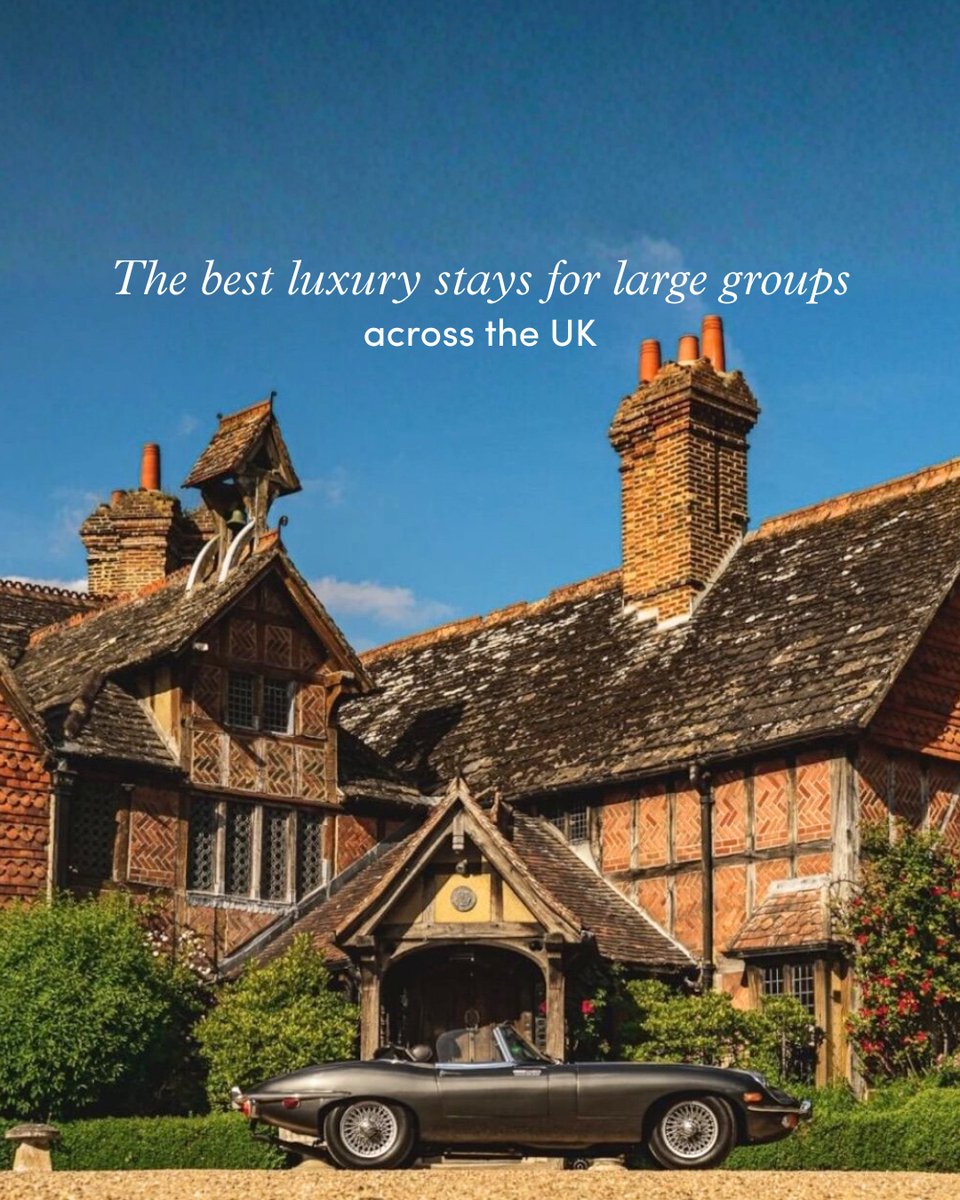 Party season is knocking 🍂👀✨ It’s time to round up the gang (or the whole extended family) and retreat somewhere fabulous 🙌

Here’s the ultimate list of 50 of the best self-catering barns, mansions, and stately homes for large groups across the UK ➡️ bit.ly/3tev46E