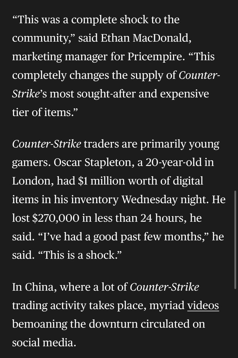 cs2_coco's tweet image. Got featured in a @Bloomberg article about the CS2 market crash! Thanks for the chat