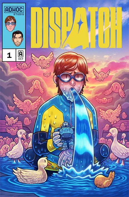 Something I made for the new episodic game DISPATCH from ! Cover to one of the digital comics that is available with the deluxe edition of the game or after Episode 2.