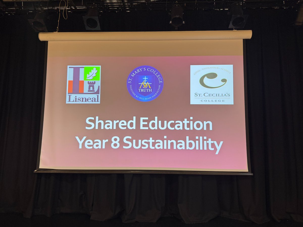 SaintMarysDerry's tweet image. We were delighted to welcome @LisnealCollege today to our 2nd Year 8 Shared Education Sustainability Day at St Mary's College! 🌟
Our Sustainability Day involved pupils taking part in fun activities in relation to RE, Geography and Art! ✝🌍🎨