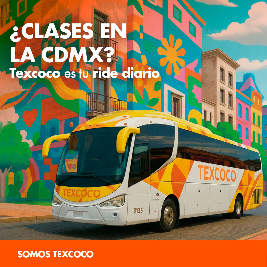 🎒✨ La escuela llama… y Texcoco te lleva.
Si estudias en la CDMX y viajas diario, tenemos el plan perfecto para ti: viajes cómodos, sin estrés y con horarios que se adaptan a tu rutina.

🚍 Compra tus boletos en nuestras taquillas.