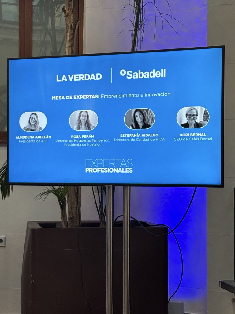 Foro “Expertas Profesionales”. 
<a href="/laverdad_es/">laverdad_es</a> <a href="/BancoSabadell/">Banco Sabadell</a> <a href="/laverdadeventos/">laverdadeventos</a> <a href="/AbellanAlmudena/">Almudena Abellán Pérez</a> @temperatofelicegelato #EstefaniaHidalgo @hida_alimentacion <a href="/cafesbernal7/">cafes bernal</a>
En <a href="/RealCasinoMur/">Real Casino de Murcia</a>, Murcia. 
#emprendimiento #igualdad #innovacion