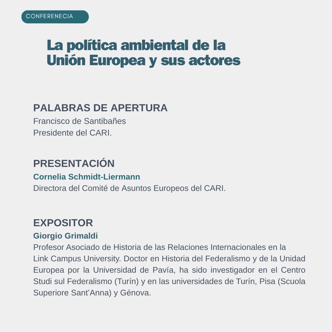 CEI_UCA's tweet image. #Programa 🇪🇺| Los invitamos a participar al programa “La política ambiental de la Unión Europea y sus actores” que se dictará el Lunes 27 de octubre a las 16.00 horas, organizado junto a @CARIconsejo
Link de inscripción 👉docs.google.com/forms/d/e/1FAI…