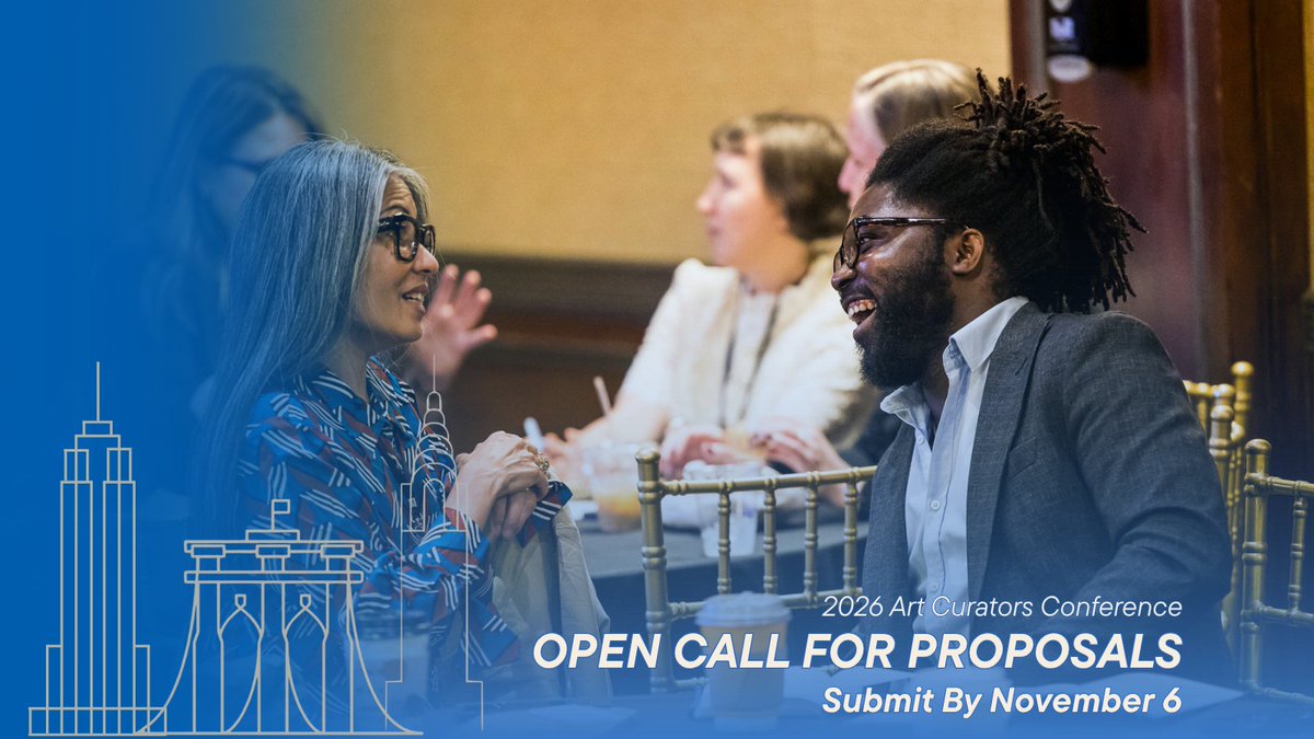 Art_Curators's tweet image. Deadline Approaching: Nov 6, 2025

Submit your proposal to present at the 2026 Art Curators Conference in NYC (Apr 30–May 1).

Share ideas shaping curatorial practice!

Apply now: bit.ly/4hc9Paj
 #ArtCuratorsConference #AAMCFoundation #OpenCall