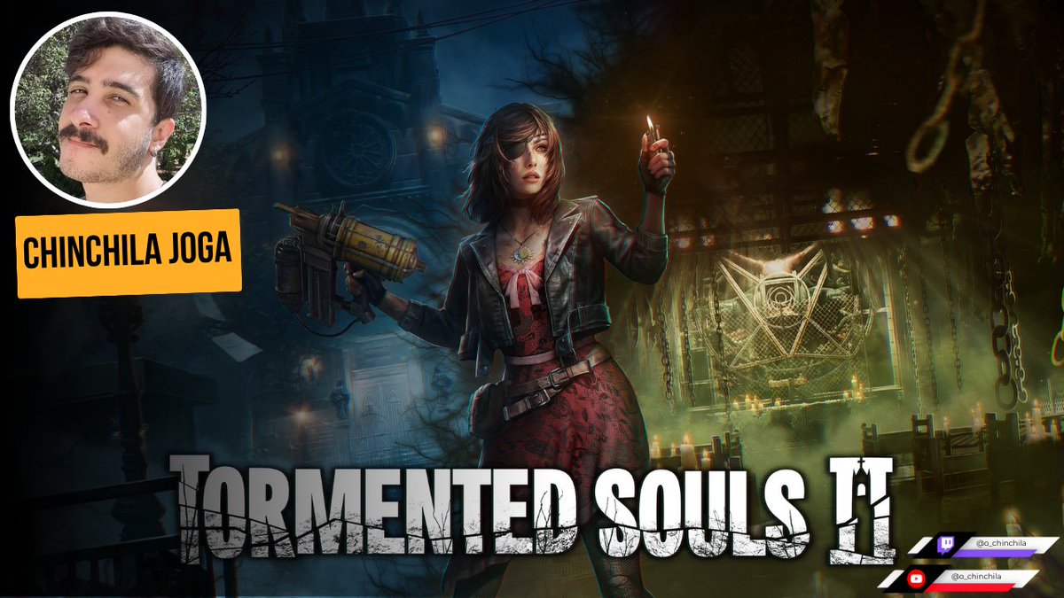 Estão prontos para se arrepiar e quebrar a cabeça com os puzzles de Tormented Souls 2? 
Vem acompanhar comigo esse lançamento!
Gratidão a <a href="/PQubeGames/">PQube</a> por nos ceder acesso ao jogo!
🔴Ao vivo agora em: twitch.tv/o_chinchila