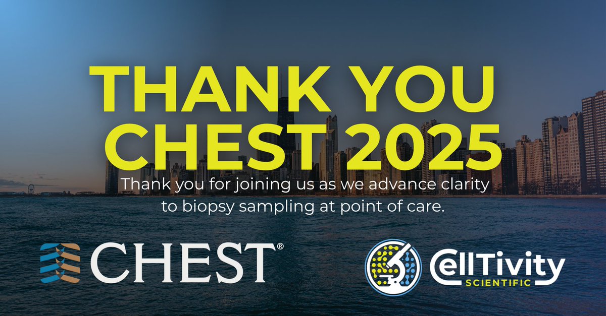 celltivity's tweet image. Thank you for joining us at #CHEST2025 and for the incredible evening with Biodesix.

This week brought meaningful conversations, new connections, and valuable dialogue on how real-time metabolic insight strengthens collaboration between proceduralists and pathology. 

#medtech