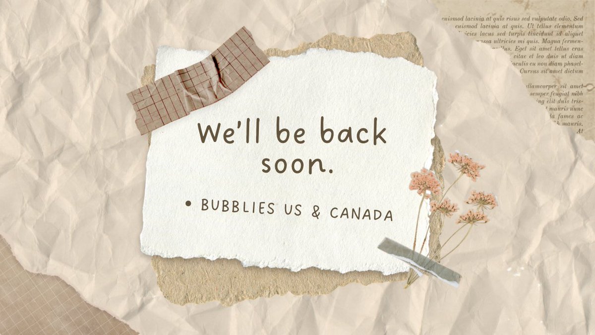 BUBBLIES US & CANADA tweet media