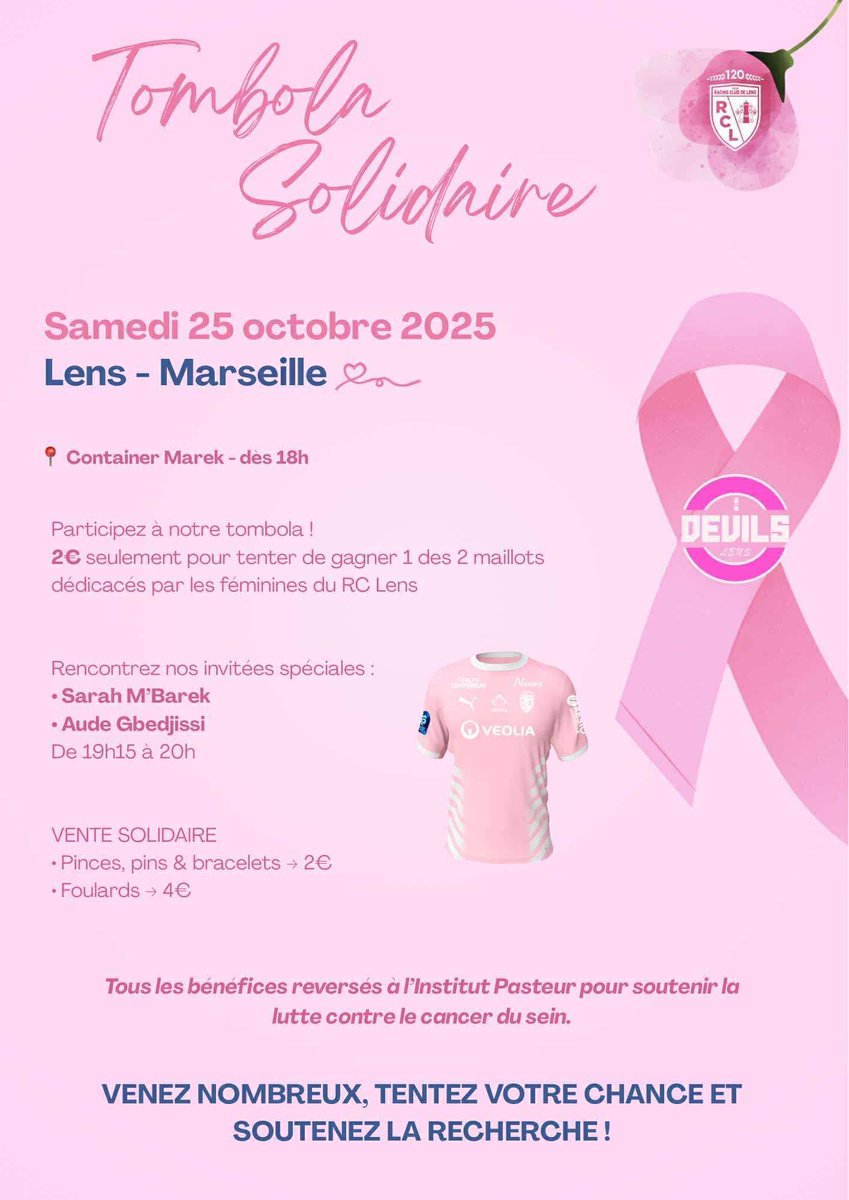 Octobre rose : deux maillots à gagner
Avec la présence de Sarah M’Barek et de Aude Gbedjissi
