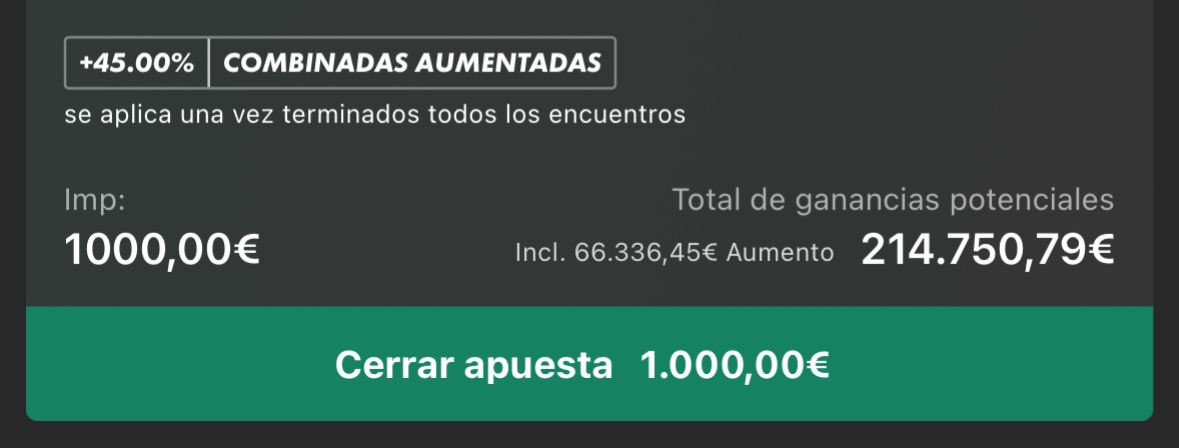 AdrianLipe's tweet image. 🤩 CRAZY COMBI EUROPA CUOTA 150👊

✅Tengo una combinada cuota 150 preparada para hoy. El martes acertamos una combinada brutal, y hoy lo volveremos a hacer… 👑

200 RT y la publico ahora mismo…

¡Va a ser MUY LOCO! 👹