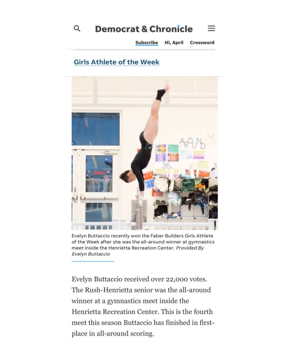 Rush-Henrietta Gymnastics tweet media