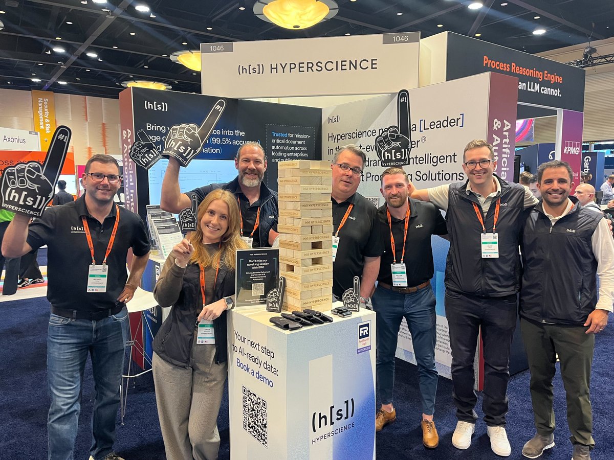 HyperscienceAI's tweet image. Today is the last day of @Gartner_inc IT Symposium. If you&apos;re in Orlando but haven&apos;t had a chance to swing by and see how the Hyperscience team can help you automate your back office processes with speed and accuracy, you still have time. Visit booth #1046. #GartnerITSymposium