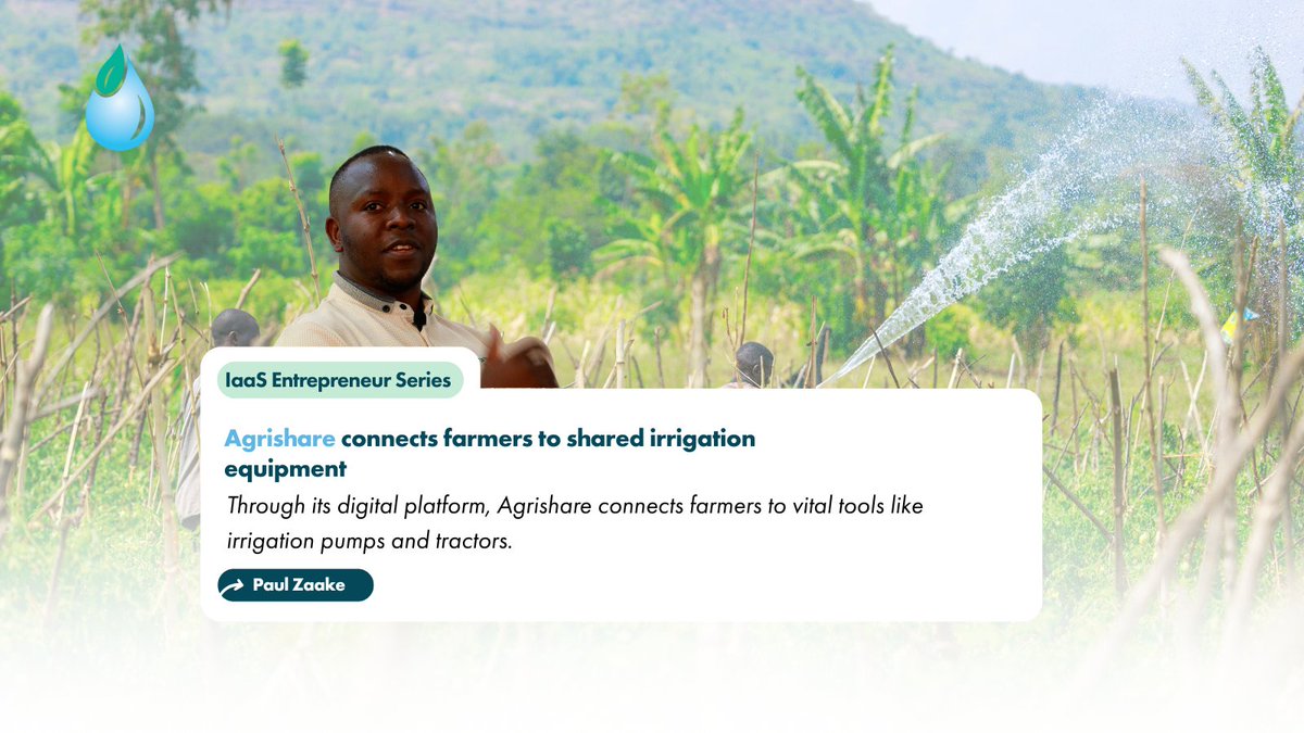 What if farmers could access a pump, hose, or sprinkler as easily as using a ride-share app? @AgrishareUG connects #smallholder farmers to vital #irrigation access by providing a service for equipment rental. Read founder Paul Zaake’s story: ow.ly/zvEK50Xh0Lw