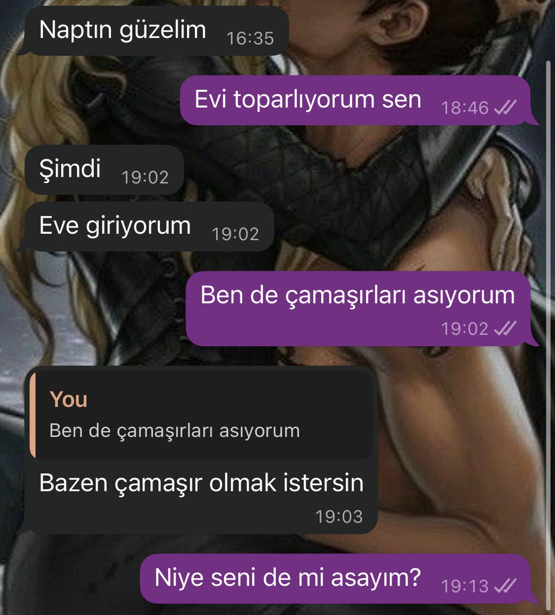 Bizim erkeklere tahammül seviyesi şuralarda falan