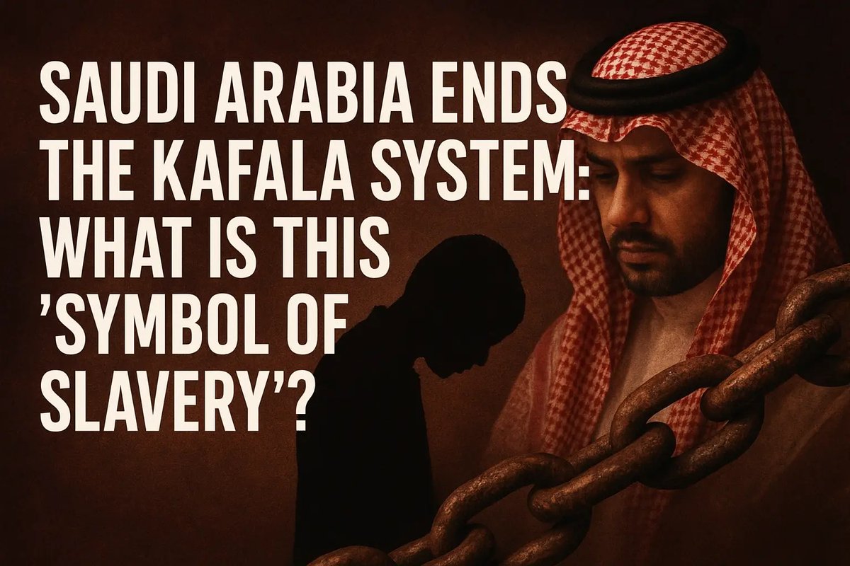 TheSuccessprime's tweet image. Change is here. saudi arabia officially ends the kafala system — a reform marking the end of a decades-old system that bound workers to employers.

freedom, dignity, and justice are finally stepping forward. 
thesuccessprime.com/saudi-arabia-e…

#saudiarabia #kafalasystem #endofkafala