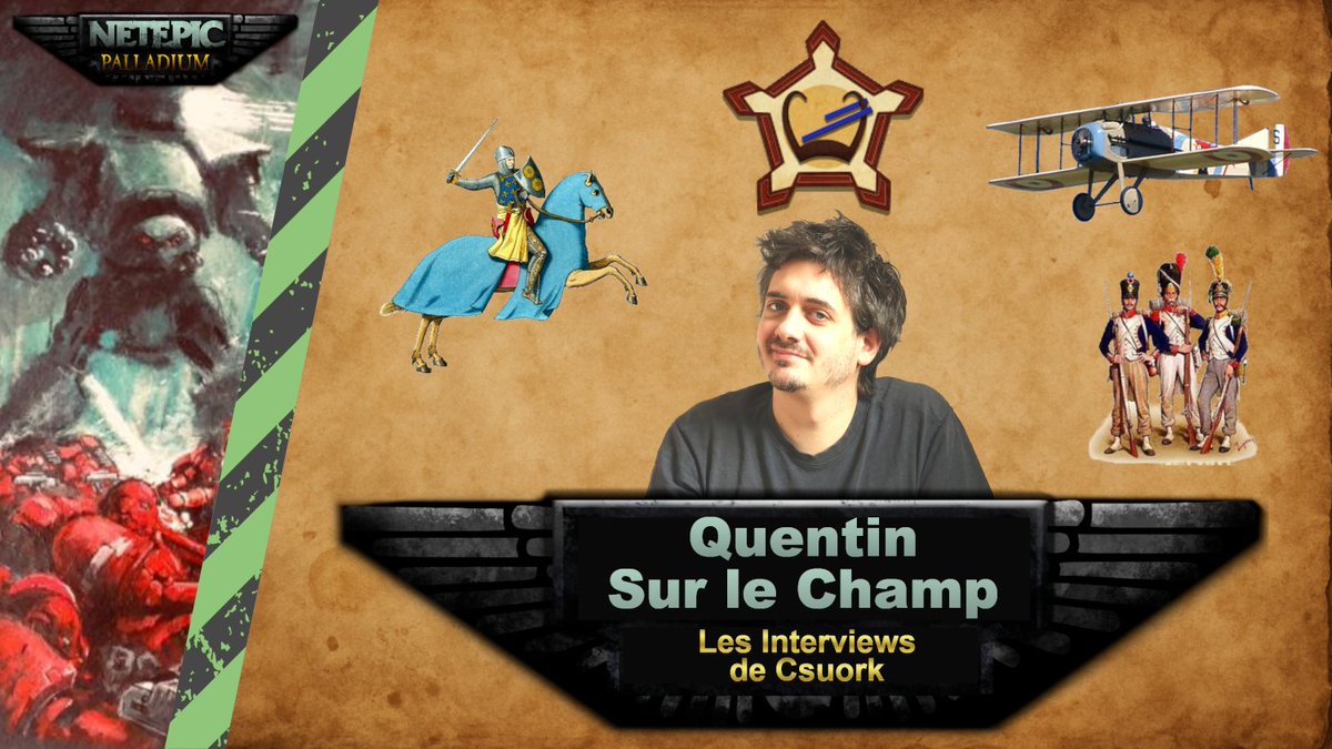 NetEpicFr's tweet photo. Aujourd'hui j'ai l'immense plaisir et honneur d'interviewer Quentin de la chaine Sur le Champ, consacrée à l'histoire de la guerre.

Il me répond sur ses motivations, ses projets, sa chaine...

https://t.co/95cQJSnF61

#surlechamp #netepic #wargame #40K #legionsimperialis https://t.co/8ucZu5O6pa