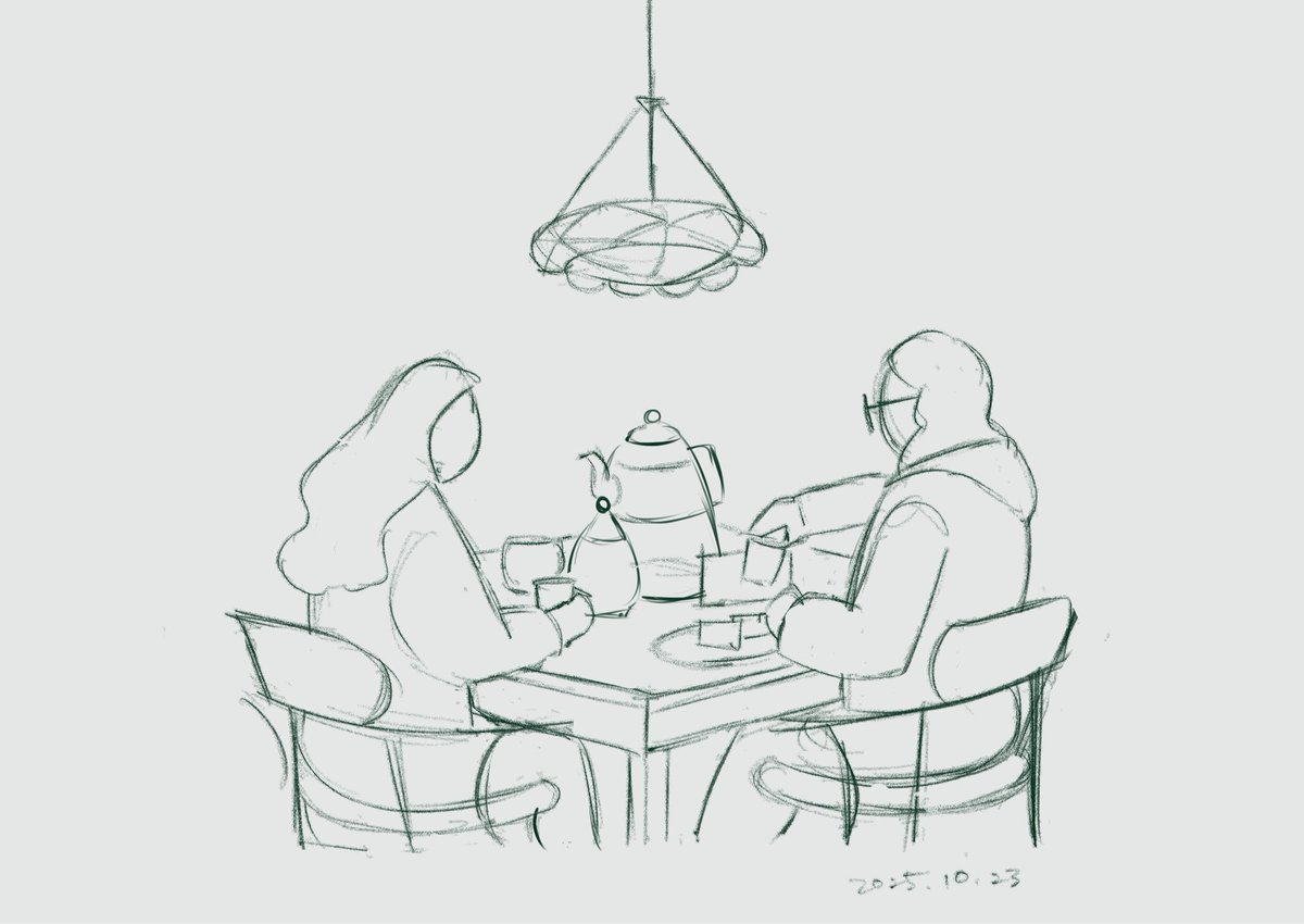 オフほにゃ会in横浜中華街に参加してきました👲🐲
2枚目は船(氷川丸)のスケッチ✍️🚢
3枚目はみんなとお別れした後に行った中国茶のお店にて😌☕  

楽しい時間をありがとうございました♪ #VST酒場