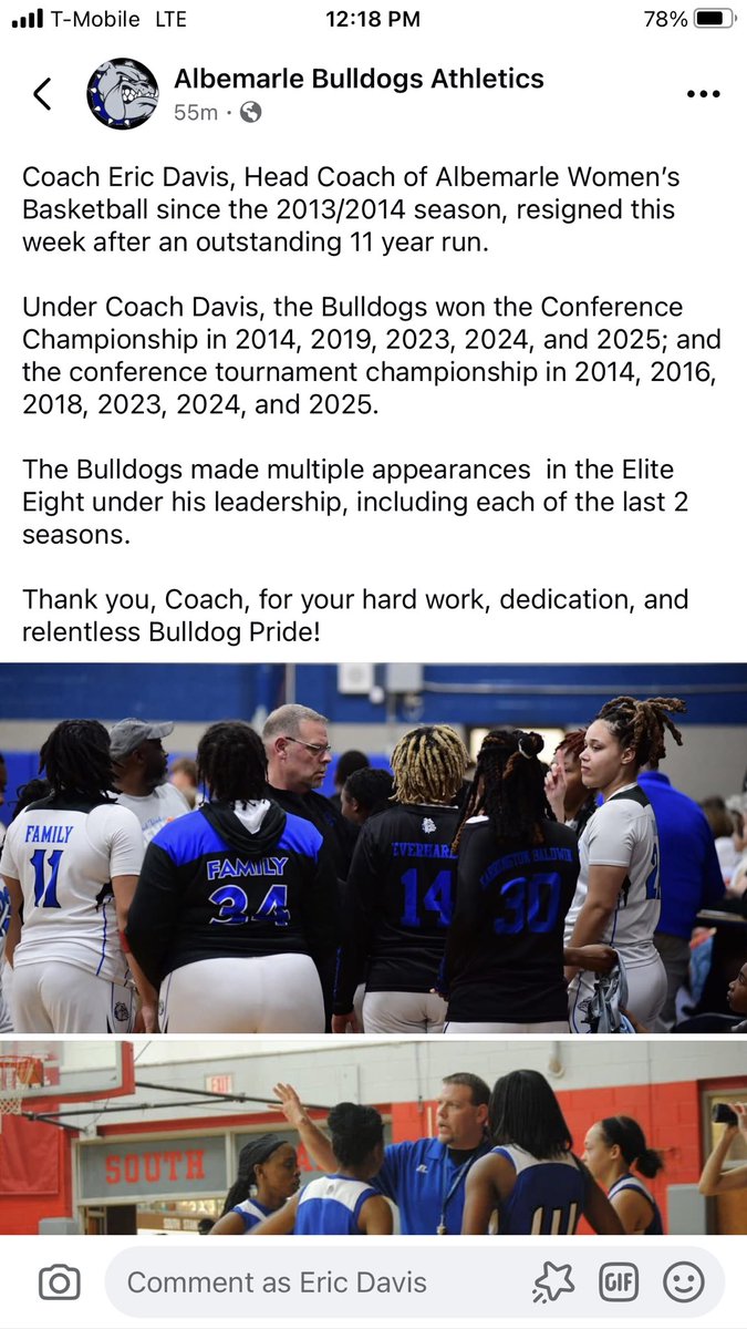 Coach Davis tweet media