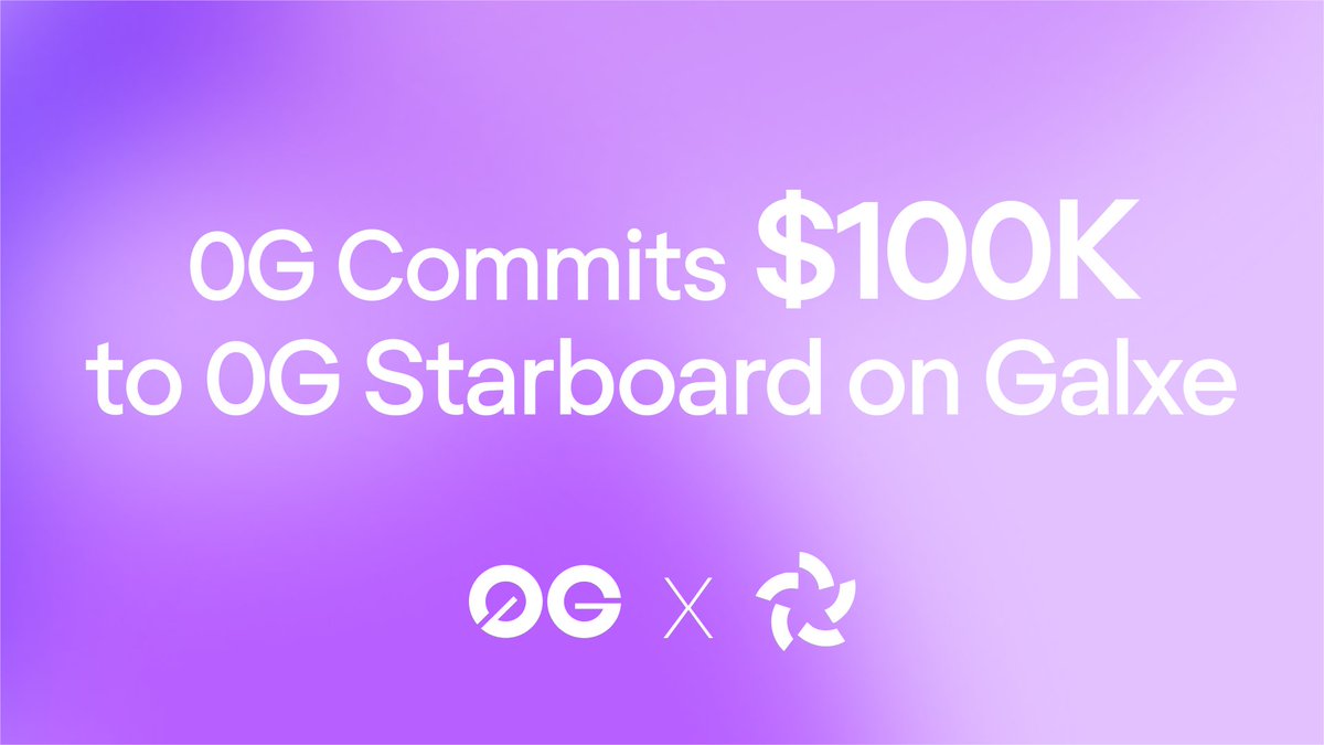 0G Starboard allocation revealed.

Farm aura by talking about 0G and the largest AI L1 ecosystem on X. Climb the Starboard and wait for more info on distribution.

Get some Gravity Defying Aura: app.galxe.com/quest/0Glabs/s…