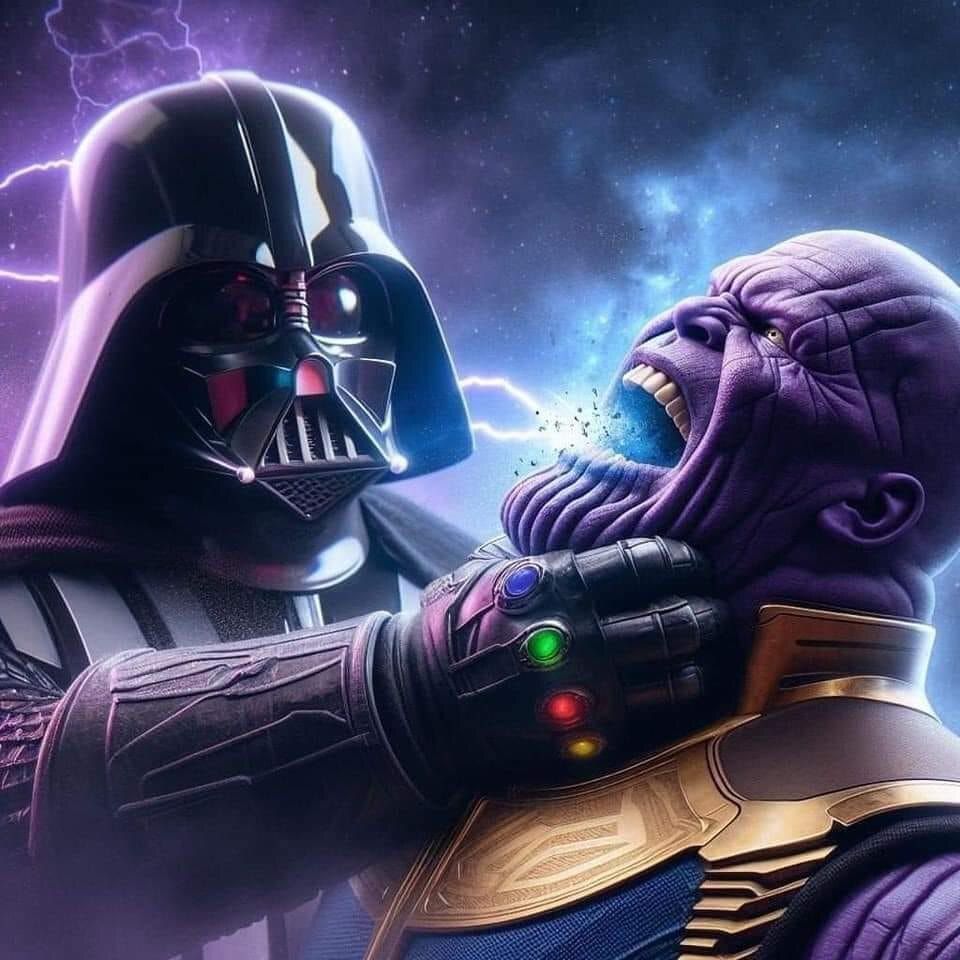 FrikingosGalaxy's tweet image. Titula esta imagen. #DarthVader #StarWars #Thanos #Marvel