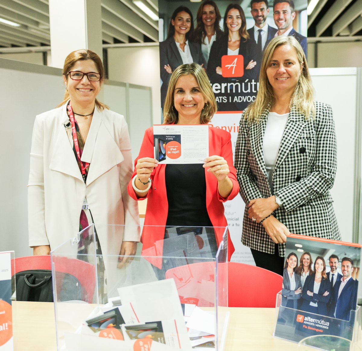 Ha estat un plaer assistir  a la Fira de l'Ocupació 2025 de l’<a href="/ICABarcelona/">ICAB · Advocacia Barcelona</a>,  celebrada avui al Centre de Formació
Al finalitzar la jornada, hem sortejat un iPad entre els assistents. Felicitats a la guanyadora!
Enhorabona també a l'<a href="/ICABarcelona/">ICAB · Advocacia Barcelona</a> per l'excel·lent organització 👏