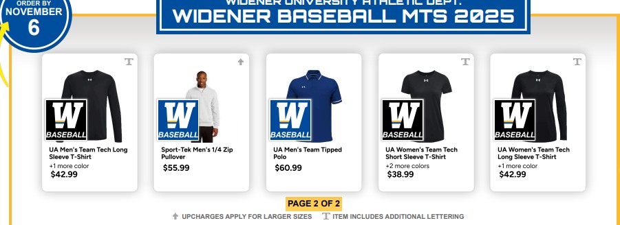 Widener Baseball tweet media