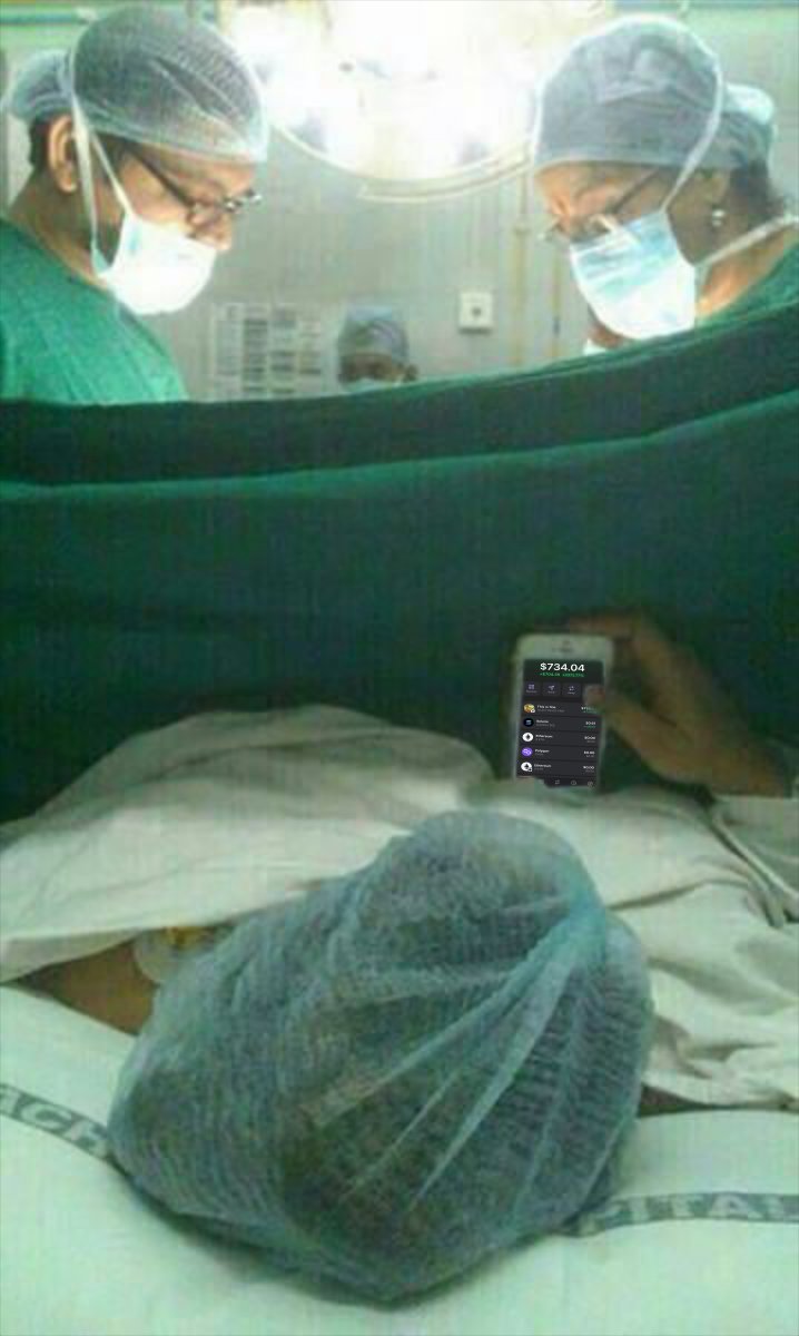 Doctor: Are you sure you don’t need the pain killers ? 

Doc, i'm a crypto traders .