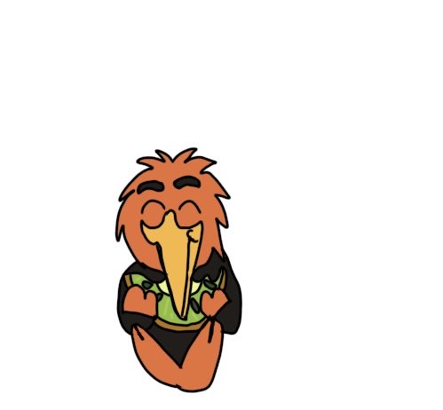 Sportmascotfan's tweet image. Kiwi eating a kiwi #mascotverse #deaflympics #CommonwealthGames #Christchurch89 #Auckland1990 #fanart #mascot