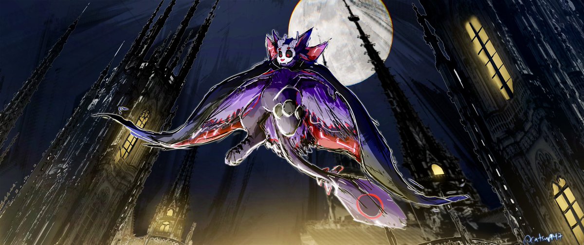 AL piece for <a href="/deoxystp/">Deoxystp</a>, being spooky. Thank you!
#avali