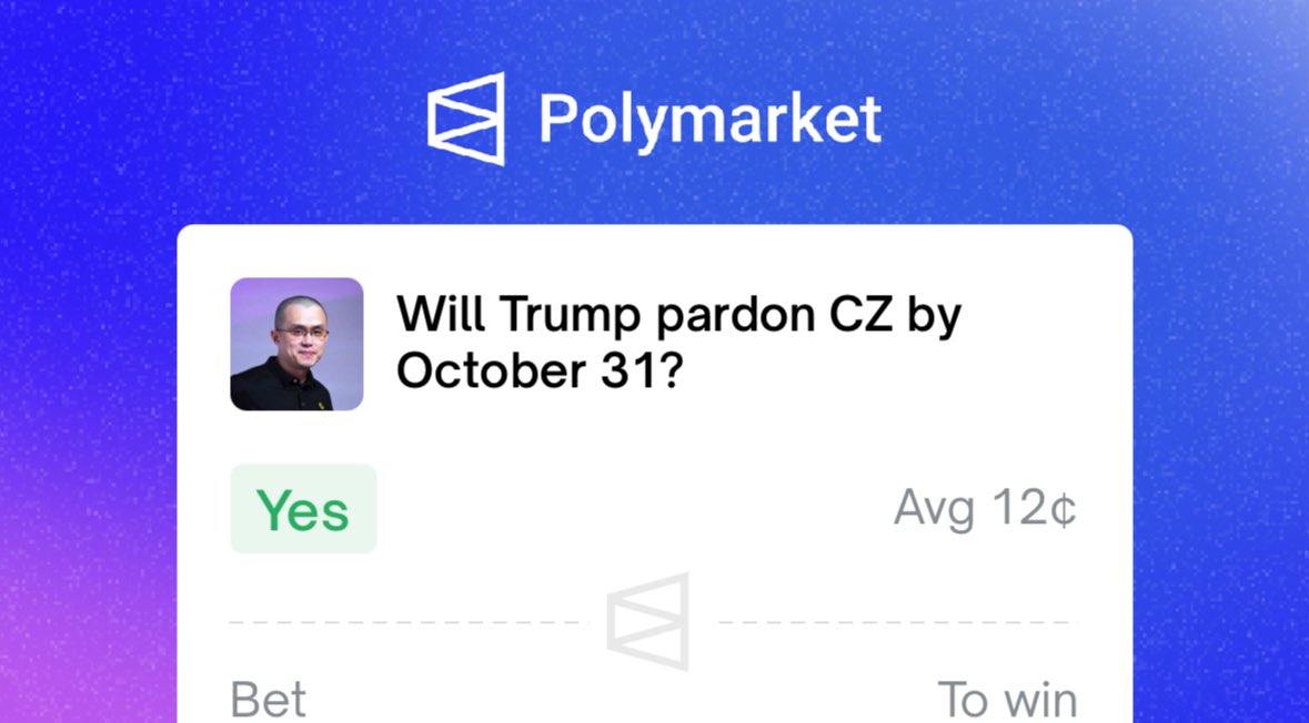 CheatCode0x's tweet image. TY for the 8x @Polymarket 
Who says you can't make meme coin type of multiples on prediction markets??
12c -> $1
While most Polymarket traders saw the CZ pardon trade they missed a new market for when CZ would be pardoned by. This was the real alpha.