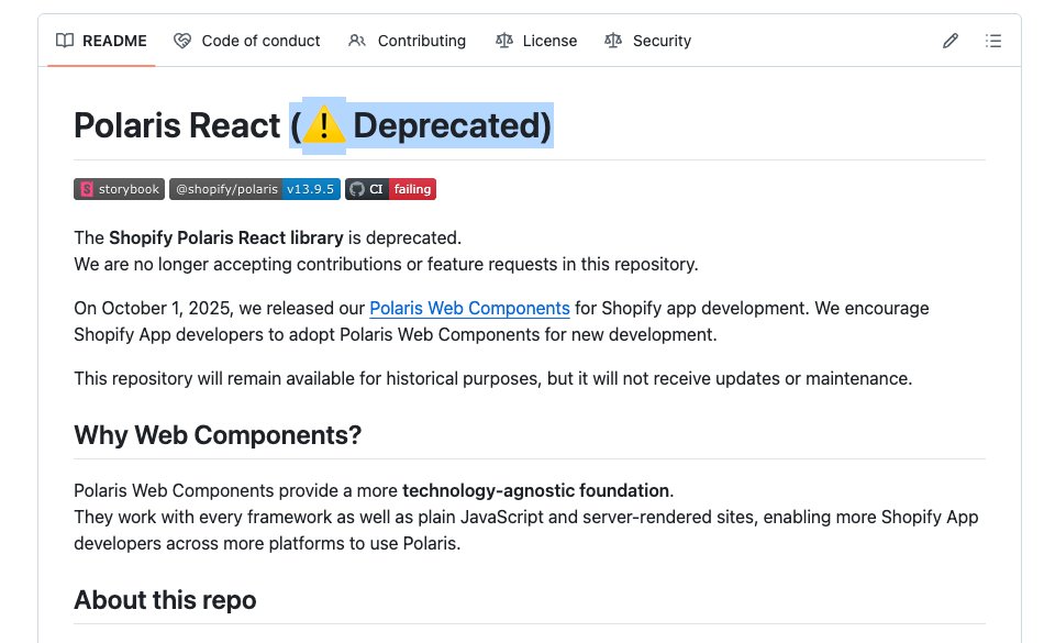 You will be missed, Polaris React. 😢