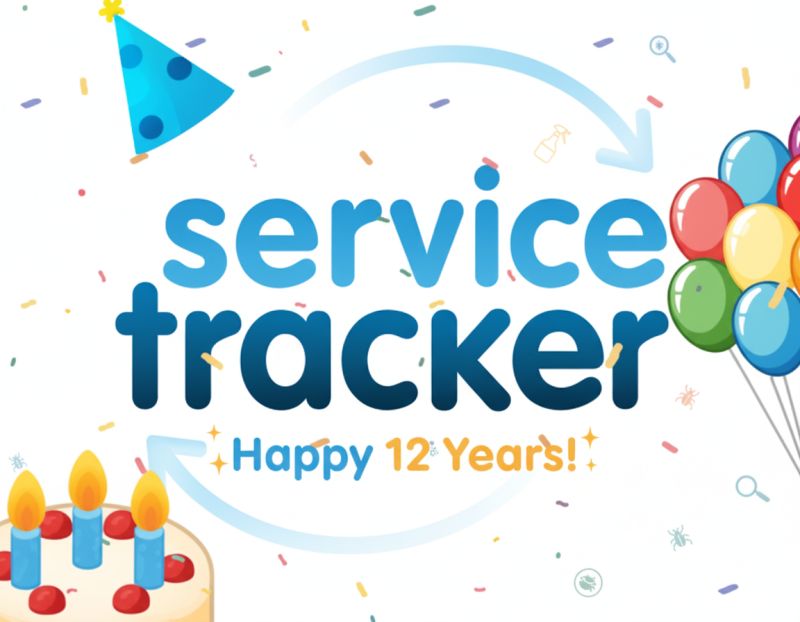 🎉 ServiceTracker turns 12 Today!
Thanks to our team, partners, and customers for the continued support.
Excited for what’s next! 🚀
#Anniversary #ServiceTracker #HappyBirthday