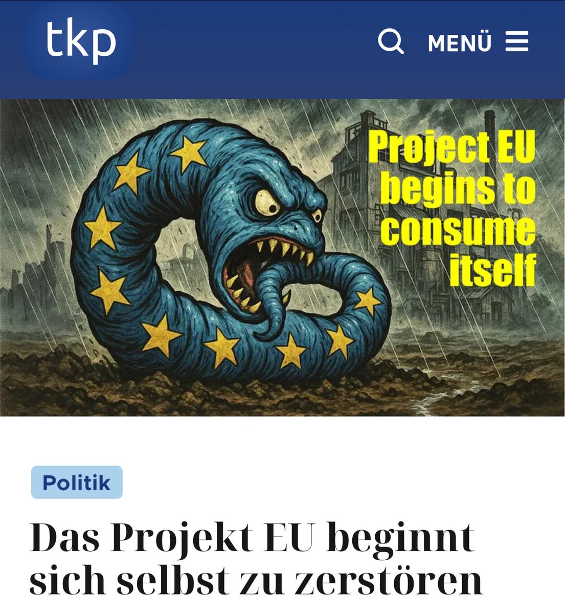 tkp.at/2025/10/23/das…

Hoffen wir, dass es mit dieser Idiotie-Vereinigung bald vorbei ist!