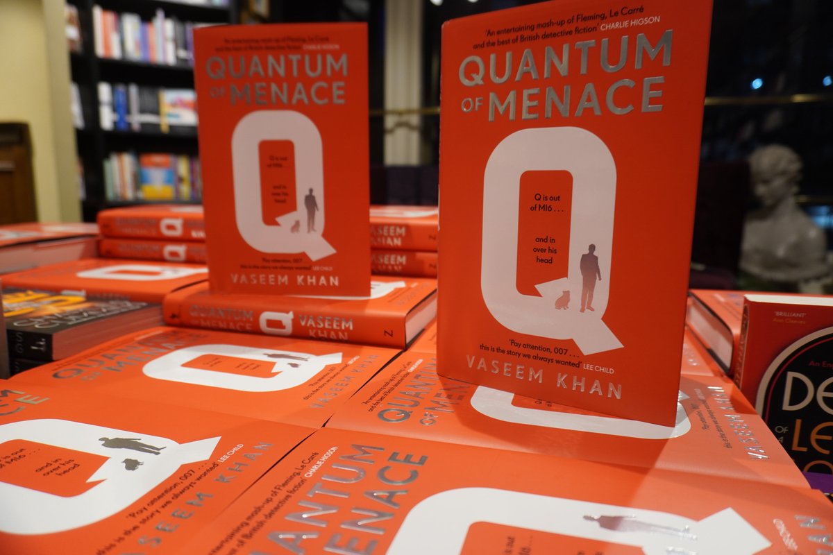 TheIanFleming's tweet image. Some photos from the great Quantum of Menace event at Hatchards this week with @VaseemKhanUK and @CharlesCumming! Catch Vaseem at a range of events in the coming weeks, or visit @Hatchards to get your hands on a signed copy.

geni.us/quantumofmenace
