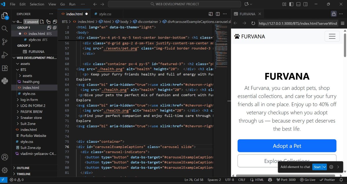 RuthVictory7's tweet image. Just wrapped up Bootstrap and honestly, I love how it works together with regular CSS... The combo just makes things way easier & less stressful with cleaner designs....
Also started  JavaScript intro today! Can’t wait to share my Day 1 practical soon ...