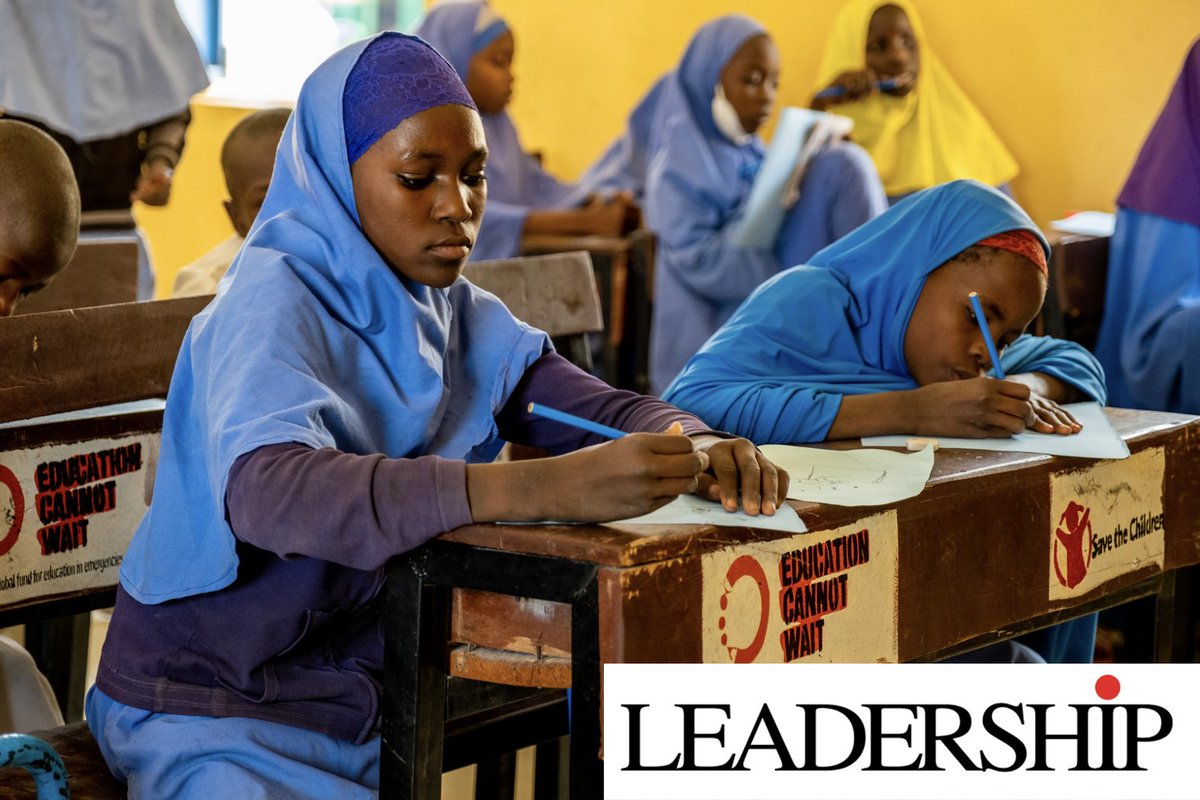 EduCannotWait's tweet image. 📣122K Enrolled in Literacy & Numeracy Programmes in Northwest #Nigeria
A total of 122,050 crisis-affected children & adolescentes have been enrolled in schools & supported through literacy and numeracy programmes under the @EduCannotWait-funded initiative implemented by…