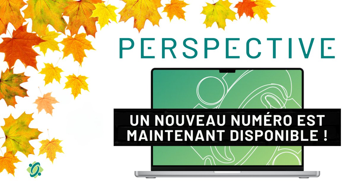Cet automne, inspirez-vous de la richesse d’information qu’offre le dernier numéro de Perspective. 🍂

➡️ Article vedette avec le St. Joseph’s Care Group
➡️ Liste de vérification pour accomplir l’acte autorisé de psychothérapie 

Ce n’est pas tout! 🔗 ocswssw.org/fr/perspective/