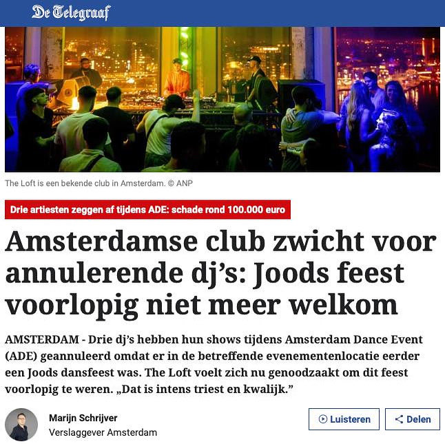 joods's tweet image. Amsterdam draagt diversiteit hoog in het vaandel.