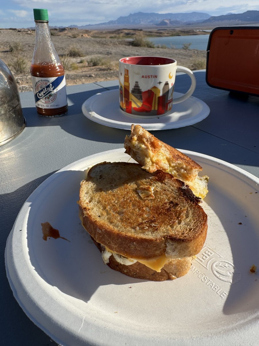 Day 40 - On the road again.   Twitch Con 2025 was epic and so was this view.  We set up in the dark (again).  walked across the Hoover Damn and camped in the back of the mighty Odessa. Love how come adventure as we trek through the Valley of Fire, My Zion, and other amazing stops