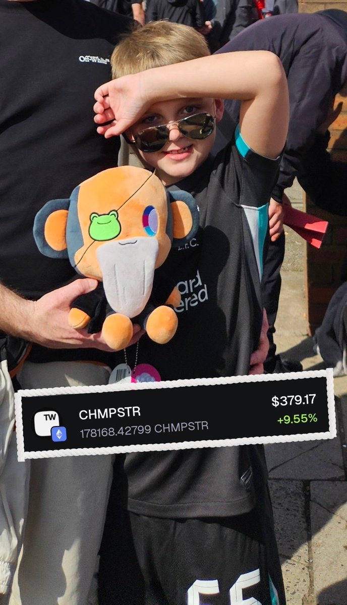 craigdoesweb3's tweet image. My Son loves to !CHIMP 
And I won't stop til he's got 1 million $CHMPSTR