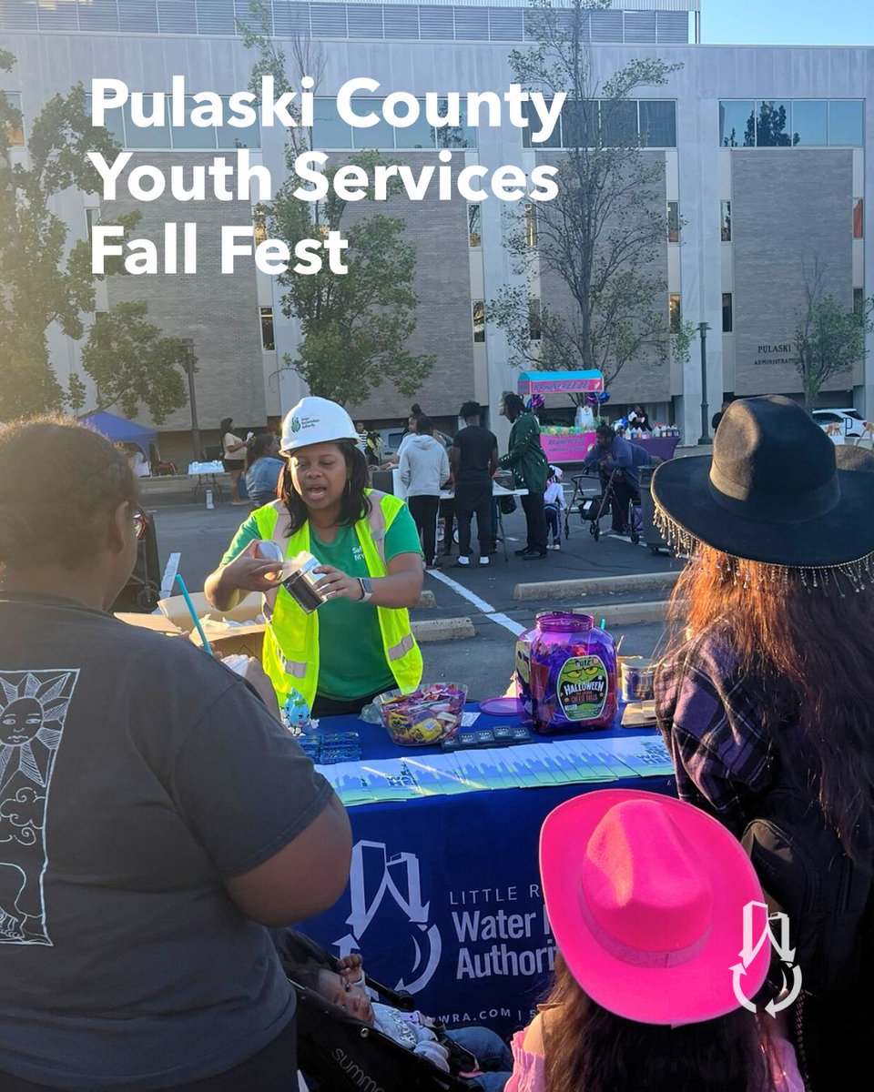 Community partnerships in action! Our team connected with Little Rock families at Watson Elementary, Hispanic Heritage Celebration, and Pulaski County Youth Services Fall Fest. Building trust one event at a time. 💧 #LRWRA