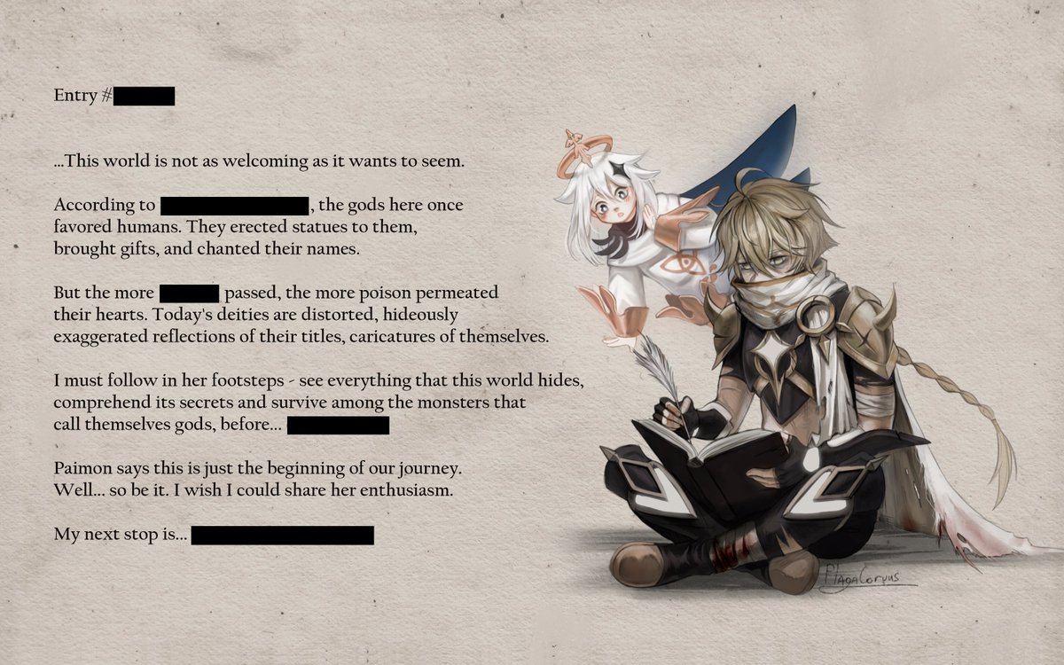 CorvusPlaga's tweet image. Dark Teyvat
Page 1 of ???

#GenshinImpact