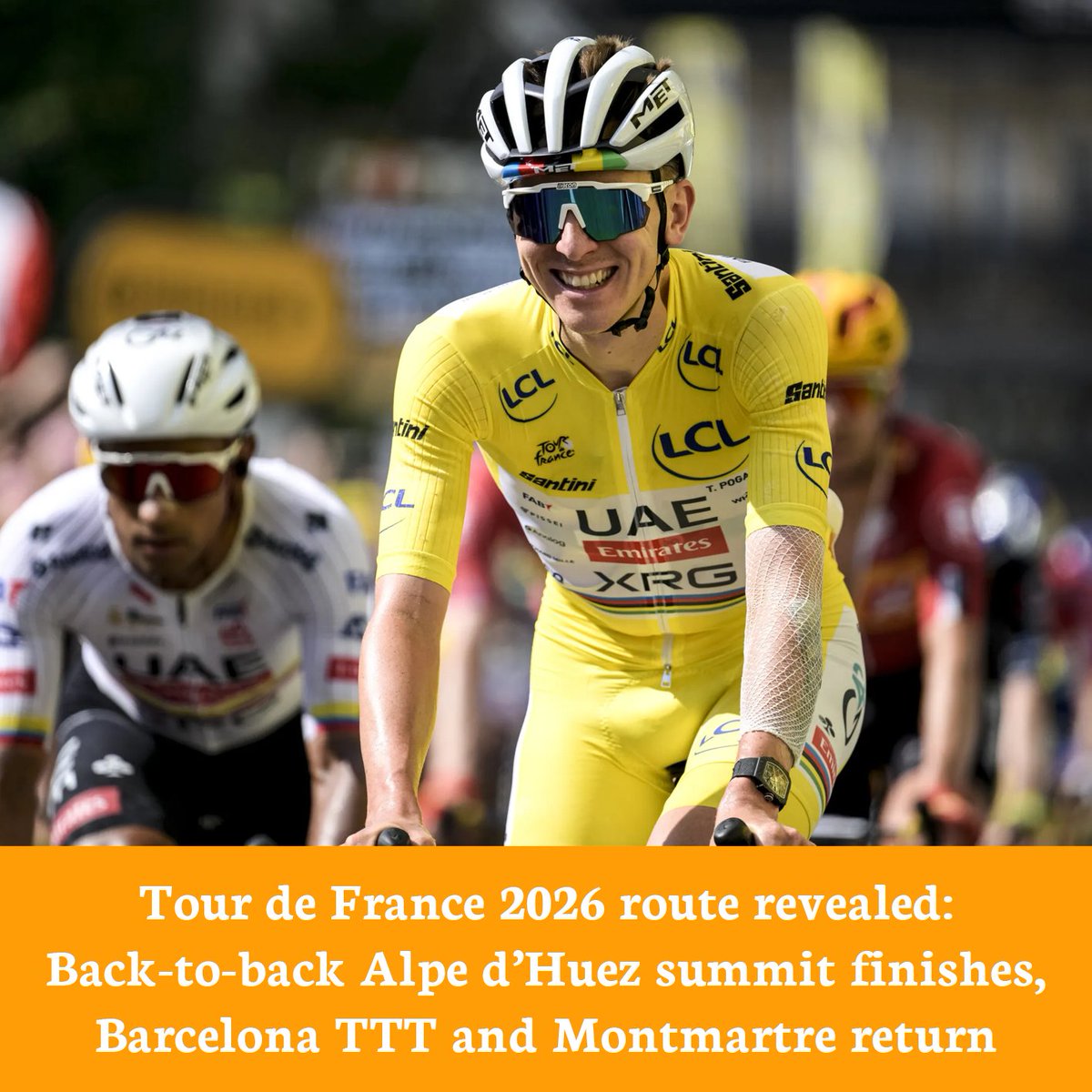 ASO has announced the route for the 2026 Tour de France, including two Alpe d'Huez finishes and plenty of breakaway opportunities.

🔗 Read more: cyclist.co.uk/in-depth/tour-…

✍️ <a href="/robyn_emz/">robyn</a>