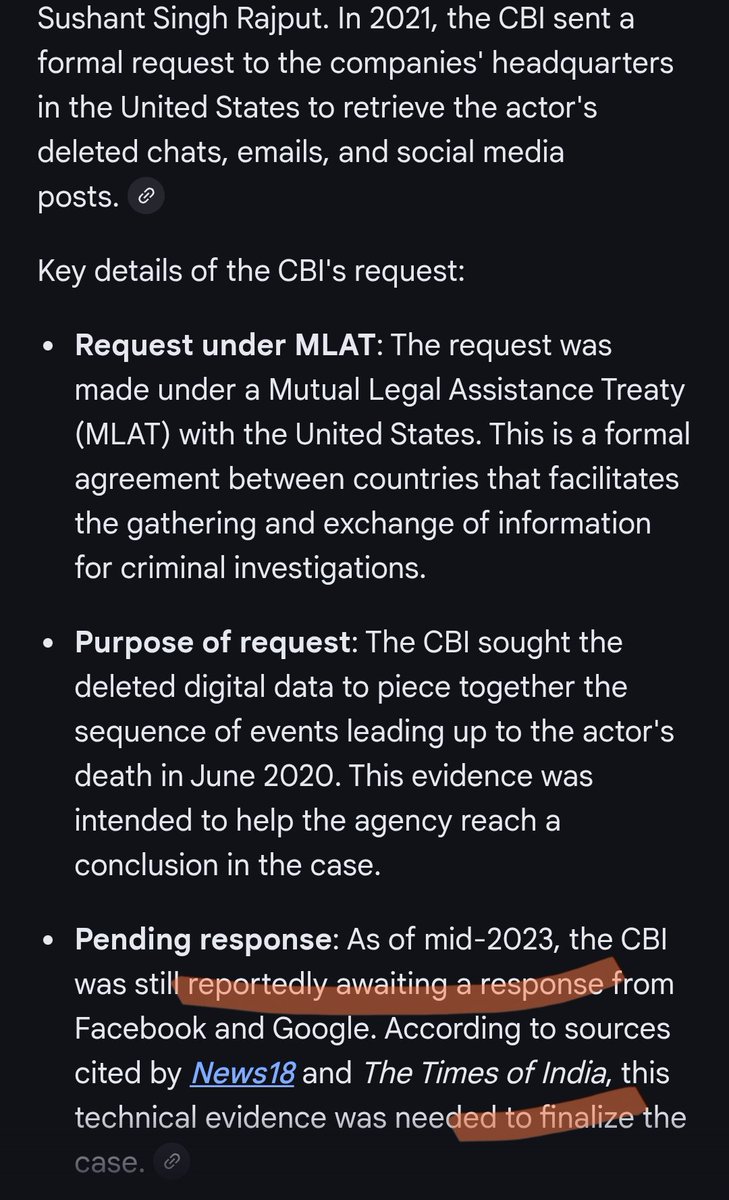 <a href="/withoutthemind/">Priyanka Singh</a> <a href="/YouTube/">YouTube</a> Dii, did <a href="/CBIHeadquarters/">Central Bureau of Investigation (India)</a> share any update on the request they made to collect the digital evidence, seems this is still pending? 

Team CBI, hope you have concluded this also?? 

#JusticeForSushantSinghRajput ✊