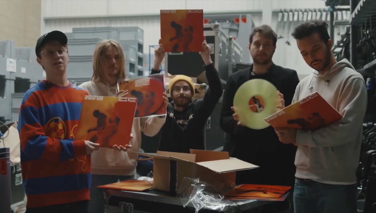 Happy 5th birthday to Moral Panic: the album that found us in the middle of chaos and uncertainty, and gave us a place to connect, to feel heard, and to make sense of a world that suddenly shifted. Here's to the record that helped us breathe through it all. 🧡💛