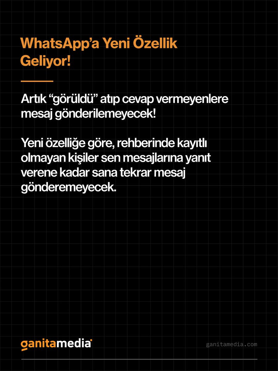 #WhatsApp’a yeni özellik geliyor! 📲