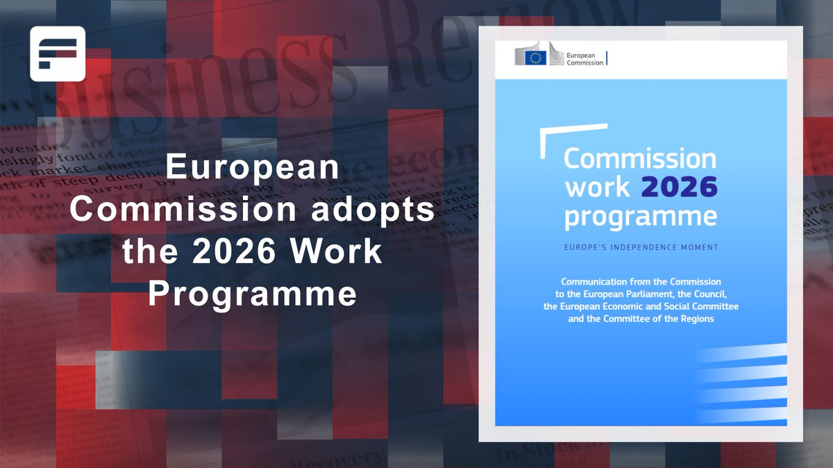 Europe’s Independence Moment is here!

🧾 The European Commission’s 2026 Work Programme sets out bold actions for a stronger and more united Europe. 

Read more here ➡️: febis.org/2025/10/23/eur…

#FEBIS #businessinformation #EUCommission #EU2026 #competitiveness