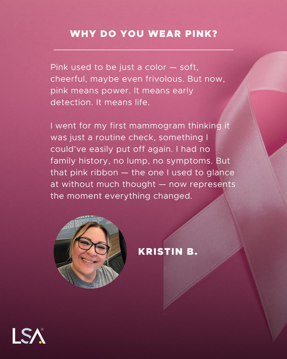 LSAWeb's tweet image. A time to amplify voices, share stories, and stand together. Today, and every day, we honor the power of clear understanding in every conversation, diagnosis, and moment of support. Here&apos;s what wearing pink means for our team 👉 okt.to/79FDfg

#BreastCancerAwareness