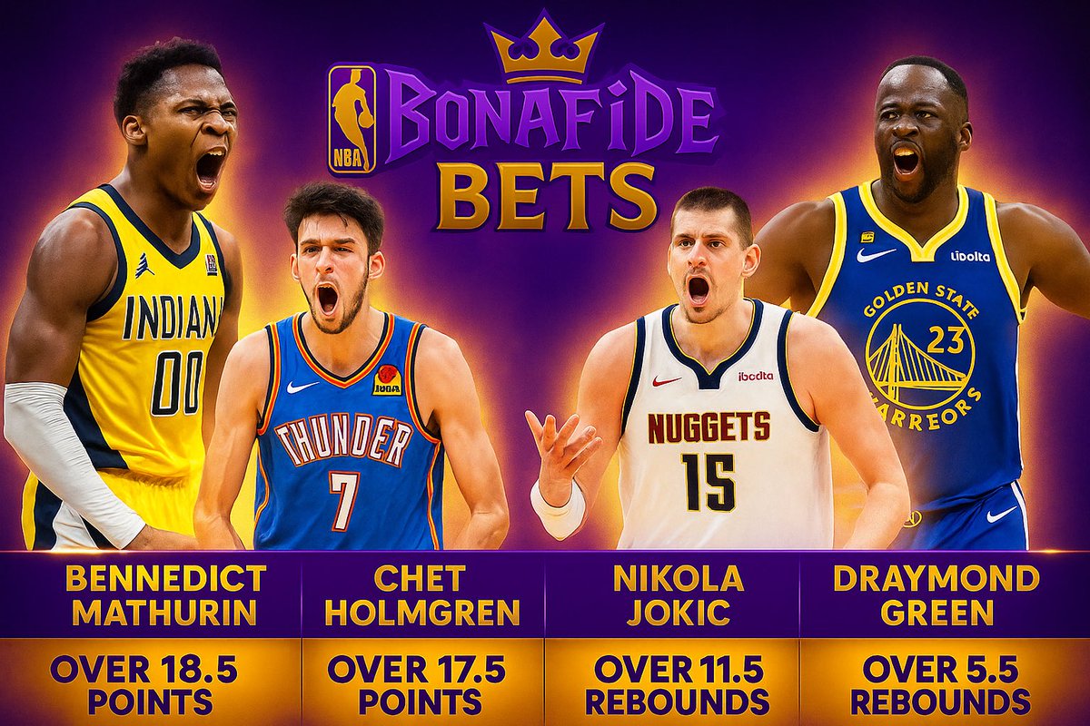 BonafideBets's tweet image. BonafideBets 2x2 Parlay 

We’re already CASHING this season! 💰

The squad’s locked in — your turn to tap in.
We don’t miss when the lights come on.

If you’re not rocking with BonafideBets, you’re leaving money on the table. 🚀

Let’s get this money 💵

#BonafideBets #NBAPicks…