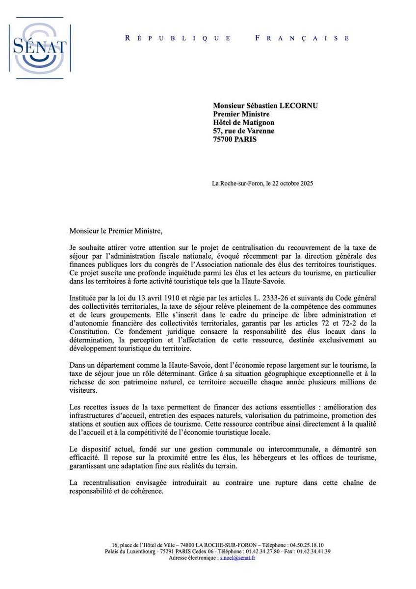 Sylviane NOËL, Sénatrice de la Haute-Savoie tweet media