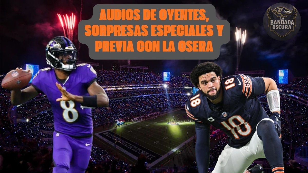 🎙️ ¡Ya está disponible el episodio 16 de nuestro podcast La Bandada Oscura‼️
Con la colaboración de <a href="/LaGuaridaNFL/">La Guarida de Alberto Zaragoza</a> <a href="/rafacervera22/">rafacervera</a>  y los amigos de la <a href="/LaOseraFan/">La Osera</a> 💜
🔴youtu.be/NuXhclpFEn4
🟠go.ivoox.com/rf/161215605
🟢open.spotify.com/episode/33XafP…